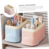 jojofuny Multi Grid Pen and Pencil Holder Versatile Plastic Desk