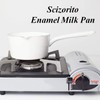 Scizorito 1.2L Enamel Milk Pan, Nonstick Milk Pot with Pour