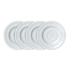Mikasa Antique White Tea Saucers, Set of 4 - White