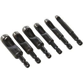 DrillMaster - 67030 Hollow Punch Set for Drills and Drill Presses, Pack of 6