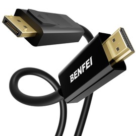 BENFEI 4K DisplayPort to HDMI 3 Feet Cable, Uni-Directional DP 1.2 Computer to HDMI 1.4 Screen Gold Plated Cord for Lenovo, HP, ASUS, Dell and Other Brands