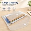 10 Pack Clear Folders for Documents Plastic Folders with Label