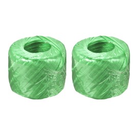 MECCANIXITY Polyester Nylon Plastic Rope Twine Household Bundled for Packing Gardening Craft,300m Total Length,Green Pack of 2