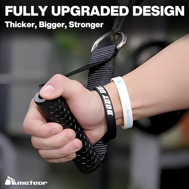 METEOR Heavy-Duty Exercise Handles, Resistance Bands Handles, Cable Machine Attachments
