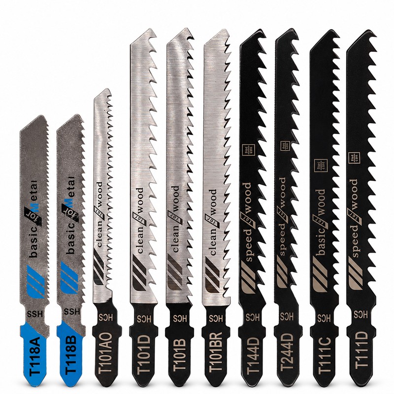 T-Shank Jigsaw Blades for Wood, Metal & Plastic Cutting –