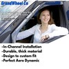 Window Deflectors Smoke Tinted in-Channel Side Window Vent Visor Deflectors