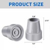 ZIYIZE Crutch Tips 4-Pack 7/8 Inch Upgrade Heavy Duty Rubber