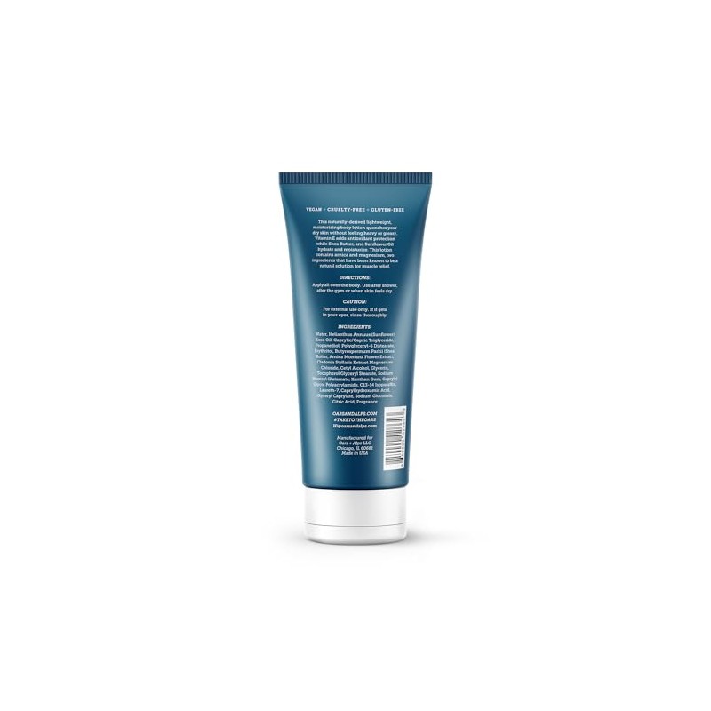 Oars Alps Moisturizing Mens Body Lotion Naturally Derived Skin Care