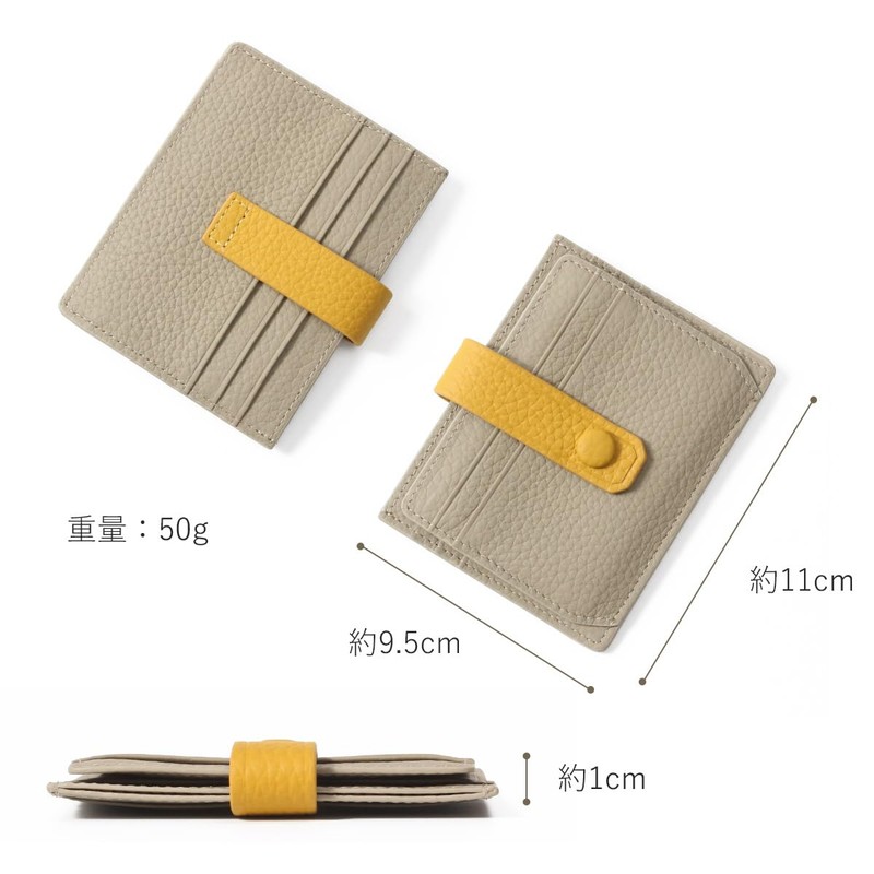 Blampom bp-7004 Women's Card Case, Genuine Leather, Card Holder, Leather,
