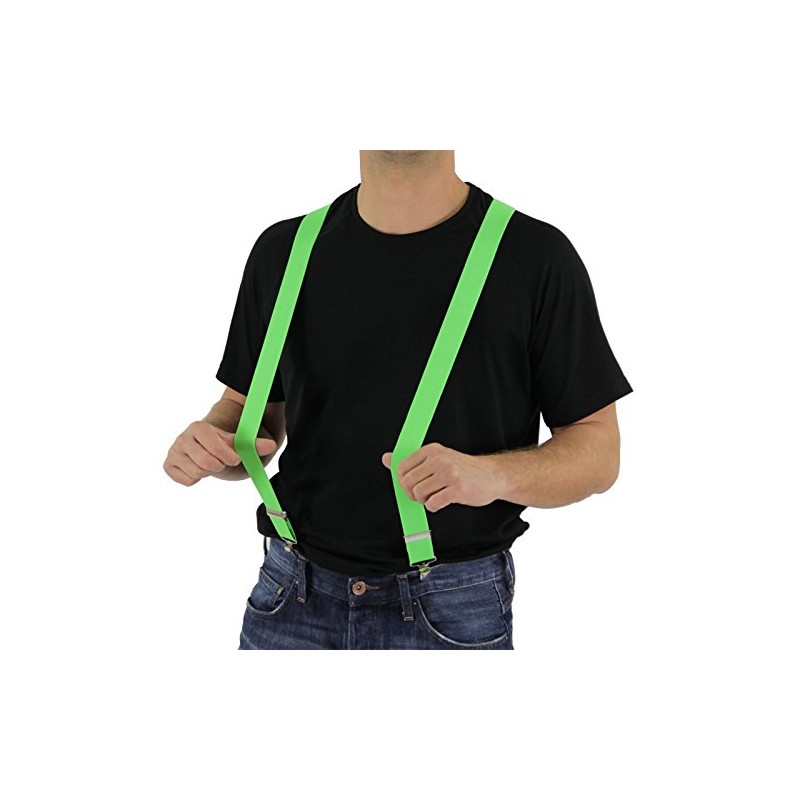 Foxxeo Green Braces for Men and Women for Carnival and