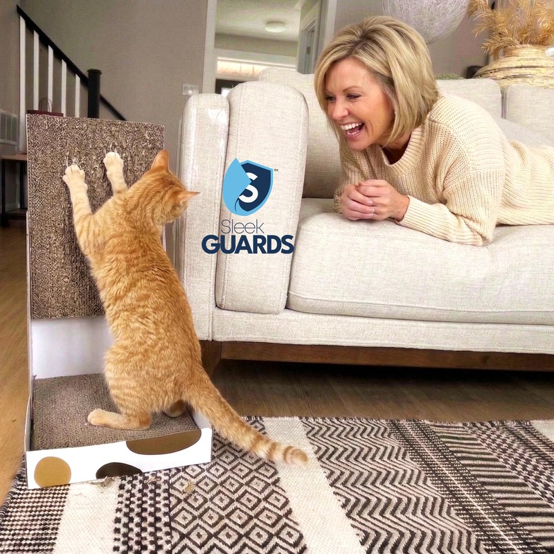 Cat Scratch Furniture Protector, 12-Pack Double-Sided Couch Protector from Cat