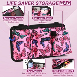 Wheelchair Side Bag, Wheel Chair Armrest Pouch Accessories with Cup Holder