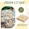 Jecery 16 Pcs Gold Chair Sashes, 6 x 108 in