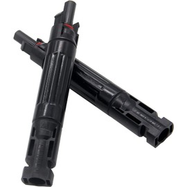 RKURCK 2PCS Solar Panel PV Connector with Built in 10A Fuse Waterproof Solar Panel Cable Connector