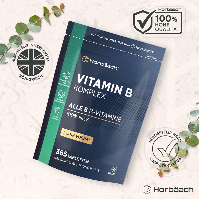 Vitamin B Complex High Dose - All 8 B Vitamins