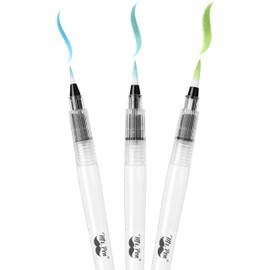 Mr. Pen- Watercolor Brush Pens, 3 Pack, Watercolor Brushes Set, Watercolor Pens for Adults, Water Brush Pen, Water Color Pens, Watercolor Brush Set, Refillable Brush Pen, Water Brushes for Watercolor