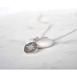 13th Birthday Gift for Girl • Silver • Sparkling CZ Diamond Starburst Necklace • Thirteen Years Old • Milestone Celebration Jewelry • Dainty Everyday Pendant • 16 Inch Chain
