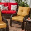 Greendale Home Fashions AZSC7830-WHEAT Harvest Outdoor 2-Piece Sunbrella Fabric Deep