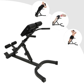 Roman Chair Back Extension Machine, Multi-Functional Hyperextension Bench, Adjustable Ab Sit up Bench for Home Gym
