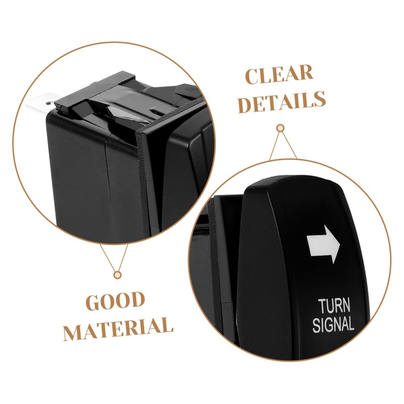 Alipis Vehicle Toggle Switch Utv Turn Signal Switch with Fluorescent