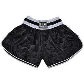 Ring to Cage Retro Muay Thai Short - Black/White (Medium)