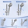 Hibbent Adjustable Shower Head Holder for Slide Bar, Universal 18-25mm