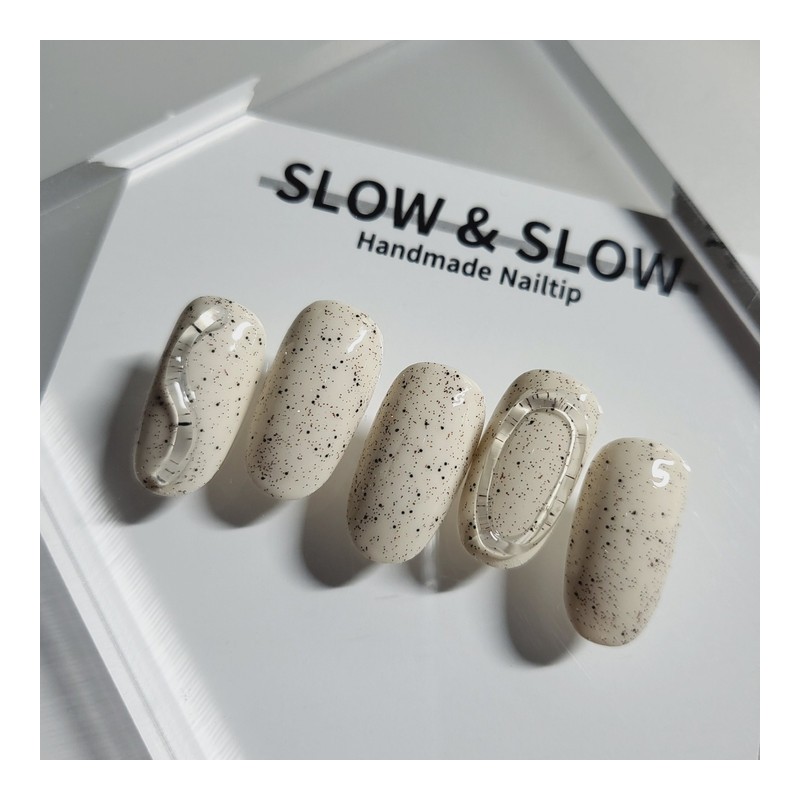 [Sl&Sul Nail Tips] Clump Nail – Square / [슬앤슬네일팁] 깨알덩어리네일