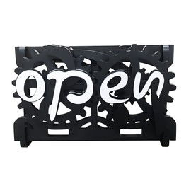 Ultra Manual Mechanical Gear Conversion, Double Sided Open/Close Business Sign Board (Suspension) for Restaurant, Bar, Hotels, Cafes