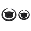 Unbranded 2PCS Black Front Grille Rear Trunk Lid Badge Emblem