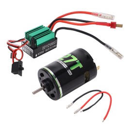 540 Brushed Motor with 65A T Plug ESC High Torsion Waterproof Electric Motor for RC Climbing Car 27T