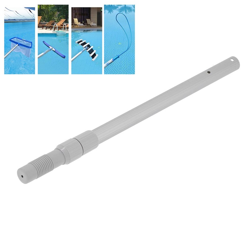 Swimming Pool Telescopic Pole, Aluminum Skimmer Net Pool Pole, Adjustment
