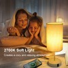 Set of 2 Touch Control Bedside Table Lamps, 3-Way Dimmable