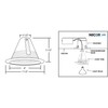 NICOR Lighting 6 inch White Airtight Recessed Cone Baffle Trim,