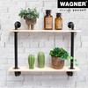 Wagner 12500001 Industrial Pipe Shelf Brackets Diameter 30 x 70
