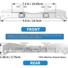 W10208415 WPW10208415 Washer Door Hinge, Compatible with Whirlpool Maytag Kenmore Amana Washer & Dryer, Heavy-Duty Zinc Alloy Front Load Hinge Replaces 1872427 AP6017115 PS11750410 EA11750410