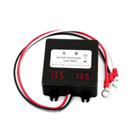 ANGUI HC01 Battery Equalizer 2PCS Batteries DC Inverter 5A Current Active Voltage Balancer Li li-ion Lead Acid Battery Connect LED Display (2 X 12V)