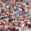 400 Pieces Enchanted Forest Rondelle Glass Crystal Bead Mix Silver