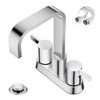 Phiestina Waterfall Bathroom Sink Faucet, 4 Inch 2 or 3