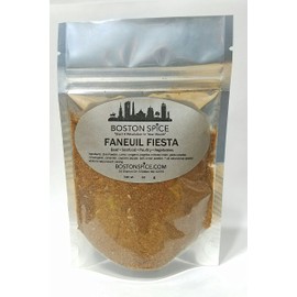 Boston Spice Faneuil Fiesta Handmade Gourmet Southwestern Mexican Seasoning Blend Seafood Vegetables Beef Pork Poultry Chicken Turkey Steak Grilling Barbecue Smoker Rub Rib Apprx 1/2 Cup 2.5oz/70g