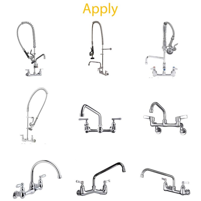 KWODE Commercial Wall Mount Faucet Installation Kit, Wall Mount Kitchen