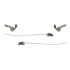 Package Tacoma 2005-2015 Tailgate Hinge LH, RH & Latch Lock with Rod LH, RH (Black, Metal, Unfinished, 1pc)