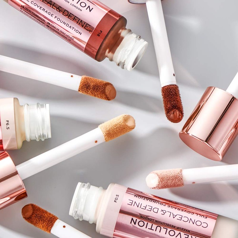 Makeup Revolution Conceal and Define Foundation, Full Coverage & Matte