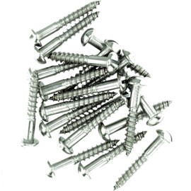 No.10 x 1.58 (5.0mm x 40mm) Slot Pan Wood Screw - Stainless Steel (A2) (Pack of 20)
