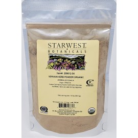 Starwest Botanicals Organic Vervain Herb Powder, 4 Ounces