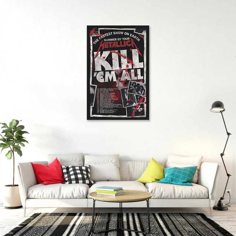 Metallica - Music Poster (Kill 'Em All Tour 1983) (Size: