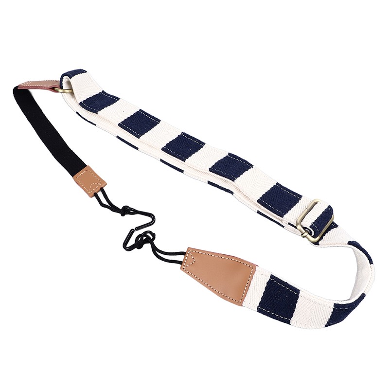 Ukelele Strap Non Drilling Adjustable Cotton Ukulele Belt Double Hook