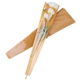 Framendino, 100 Pack Flower Wrapping Bags Rose Clear Flower Wrapping Sleeves for Wedding Anniversary