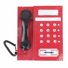 Retro Telephone Model Simulation Innovative Exquisite Old Fashioned Telephone Model for Role Play Photography Props Home Decor Red