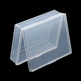 ccHuDE 5 Pcs Playing Card Boxes Clear Game Card Holders Hard Plastic Card Storage Boxes Small Crad Cases Snaps Closed Card Boxes