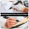 Amabro Extra Large Ballpoint Pens with 3PCS Refills Easy Grip